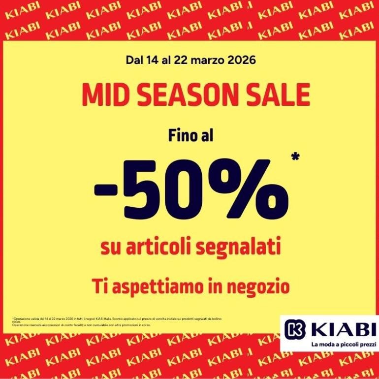 Da KIABI arrivano i Mid Season Sale!